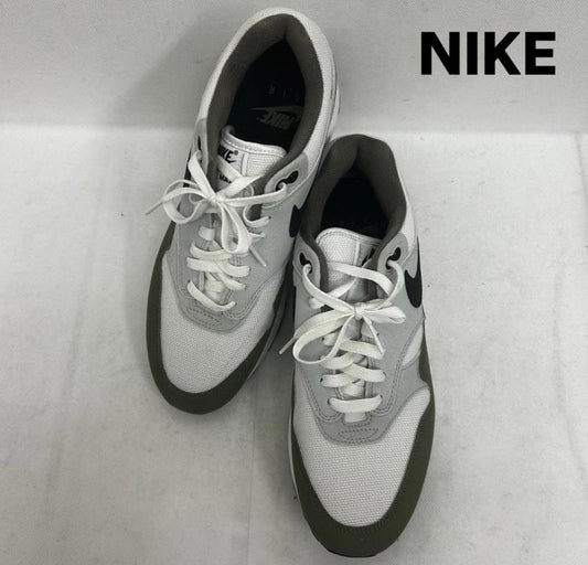 ナイキ NIKE スニーカー スニーカー NIKE AIR MAX 1 エアマックス1 FD9082-102 28.0cm ロゴ、文字 白 / ホワイト / white X カーキ / カーキ / khaki メンズ USED 古着 中古 50149880