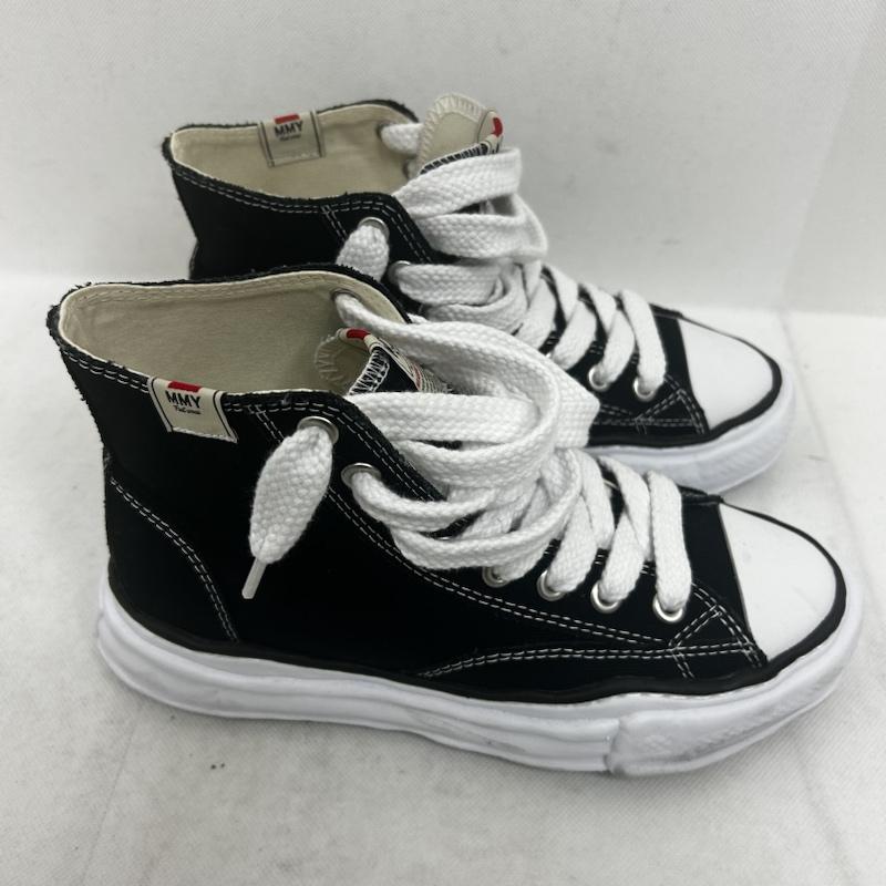 ミハラヤスヒロ MIHARAYASUHIRO スニーカー スニーカー MIHARA YASUHIRO ミハラヤスヒロ　PETERSON Canvas - ロゴ、文字 黒 / ブラック / black X 白 / ホワイト / white メンズ USED 古着 中古 50149882