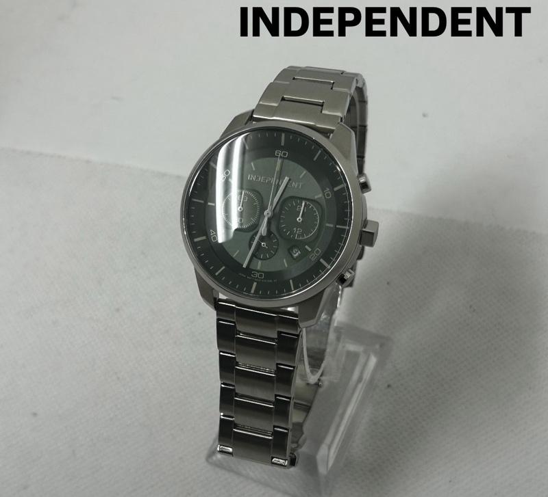 インディペンデント INDEPENDENT 腕時計 デジタル 腕時計 クロノグラフ アナログ KF5-217-41 B620-S114918 - 緑 / グリーン / green X 銀 / シルバー / silver color メンズ USED 古着 中古 50149884