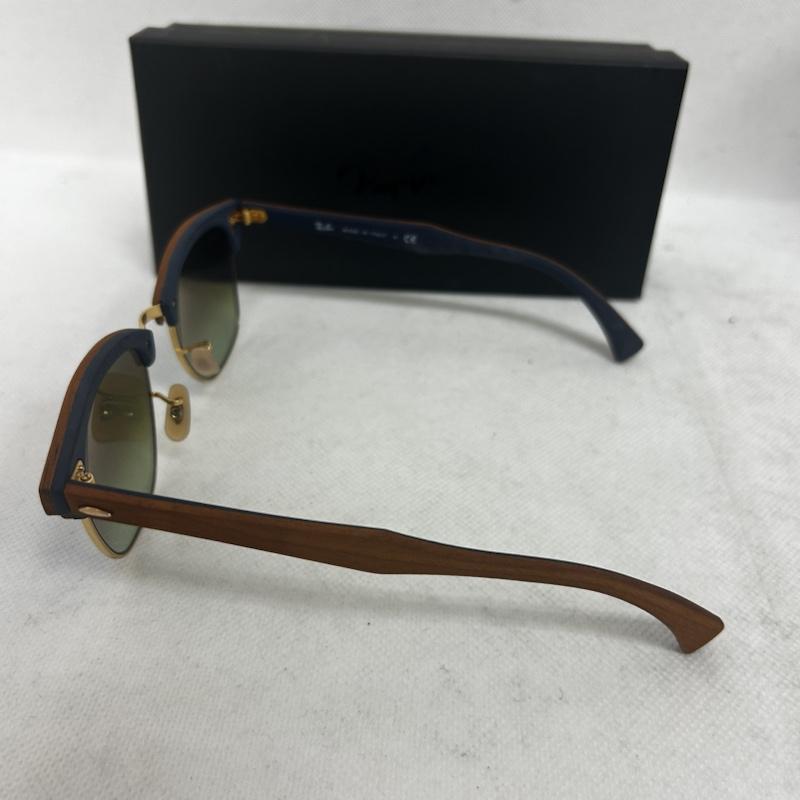 レイバン Ray-Ban めがね・サングラス サングラス CLUBMASTER WOOD RB3016M 11807Q - 無地 茶 / ブラウン / brown メンズ USED 古着 中古 50149888