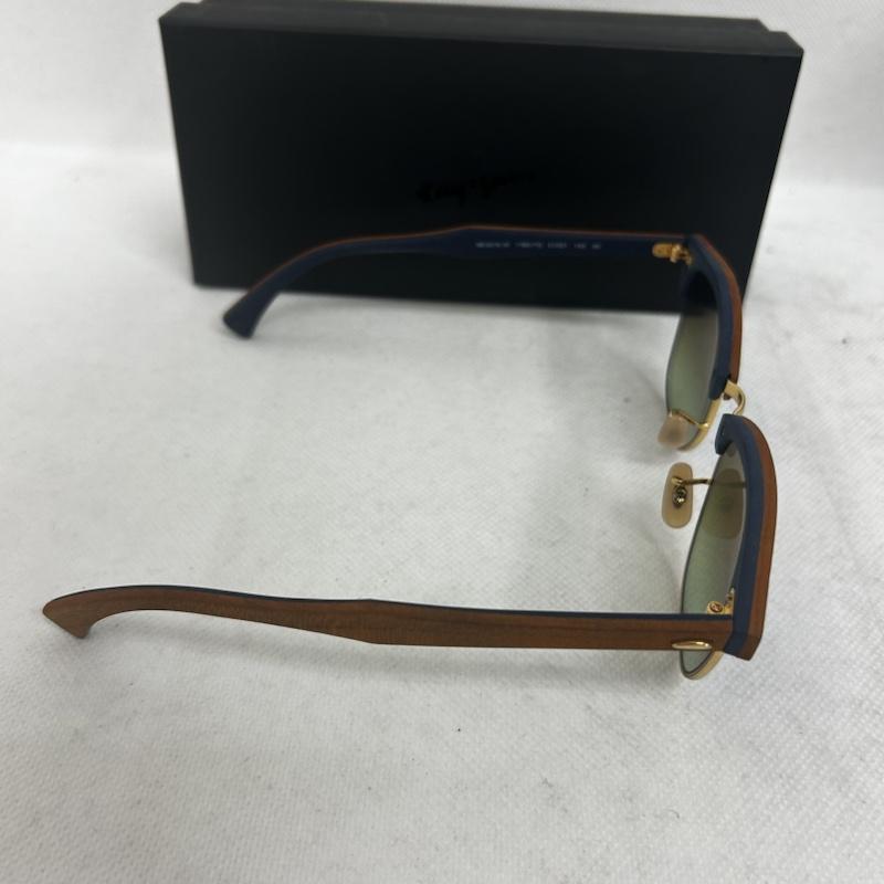 レイバン Ray-Ban めがね・サングラス サングラス CLUBMASTER WOOD RB3016M 11807Q - 無地 茶 / ブラウン / brown メンズ USED 古着 中古 50149888