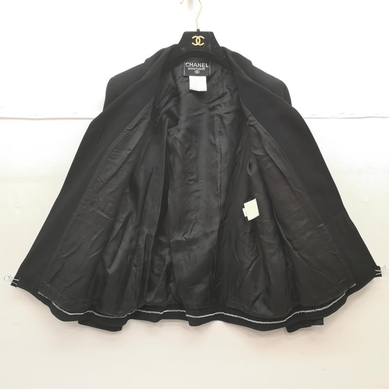 シャネル CHANEL ジャケット、上着 ジャケット、ブレザー オープンフロント ジャケット 97P P07262V05400 42 黒 / ブラック / black レディース USED 古着 中古 50149899
