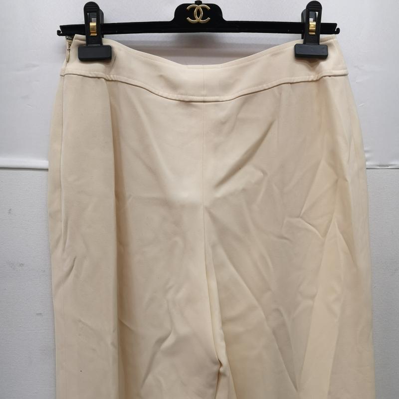 シャネル CHANEL パンツ スラックス 98C p09873v06200 ワイド パンツ 40 オフホワイト / オフホワイト / レディース USED 古着 中古 50149905