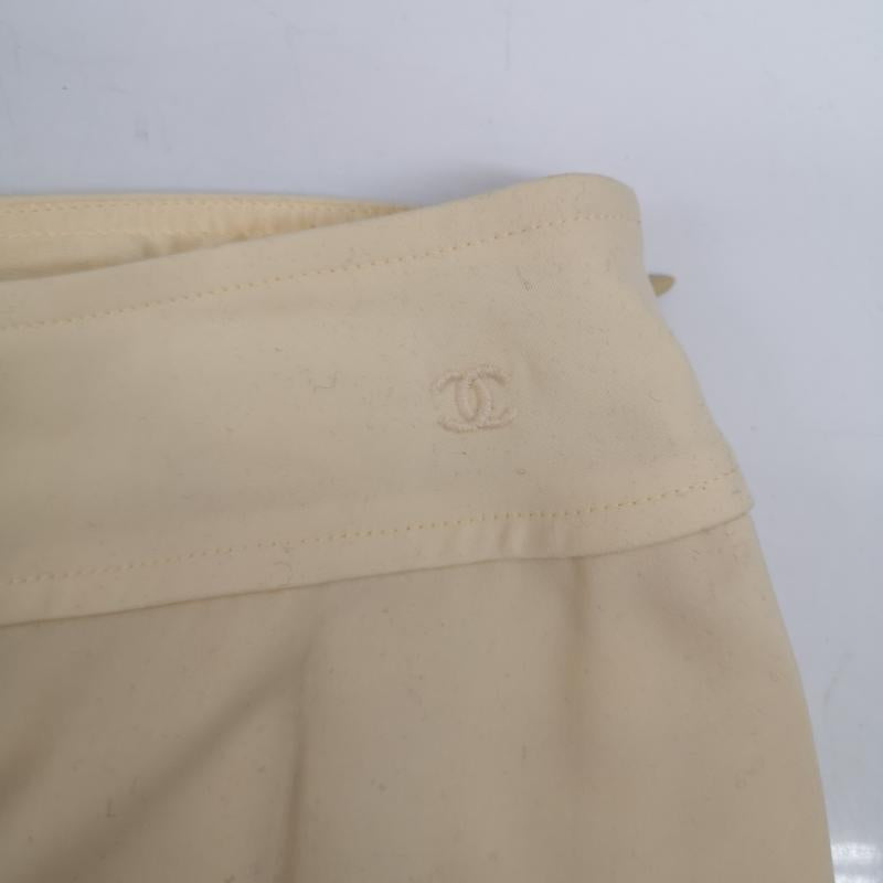シャネル CHANEL パンツ スラックス 98C p09873v06200 ワイド パンツ 40 オフホワイト / オフホワイト / レディース USED 古着 中古 50149905