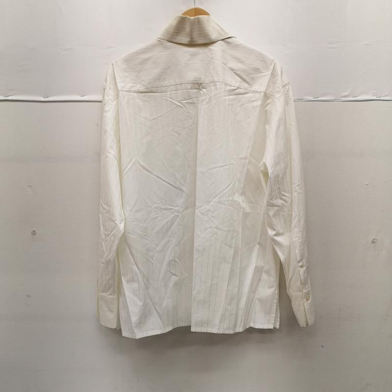 シャネル CHANEL シャツ、ブラウス 長袖 98p p10258v06410 ストライプ 長袖 シャツ 42 白 / ホワイト / white レディース USED 古着 中古 50149906