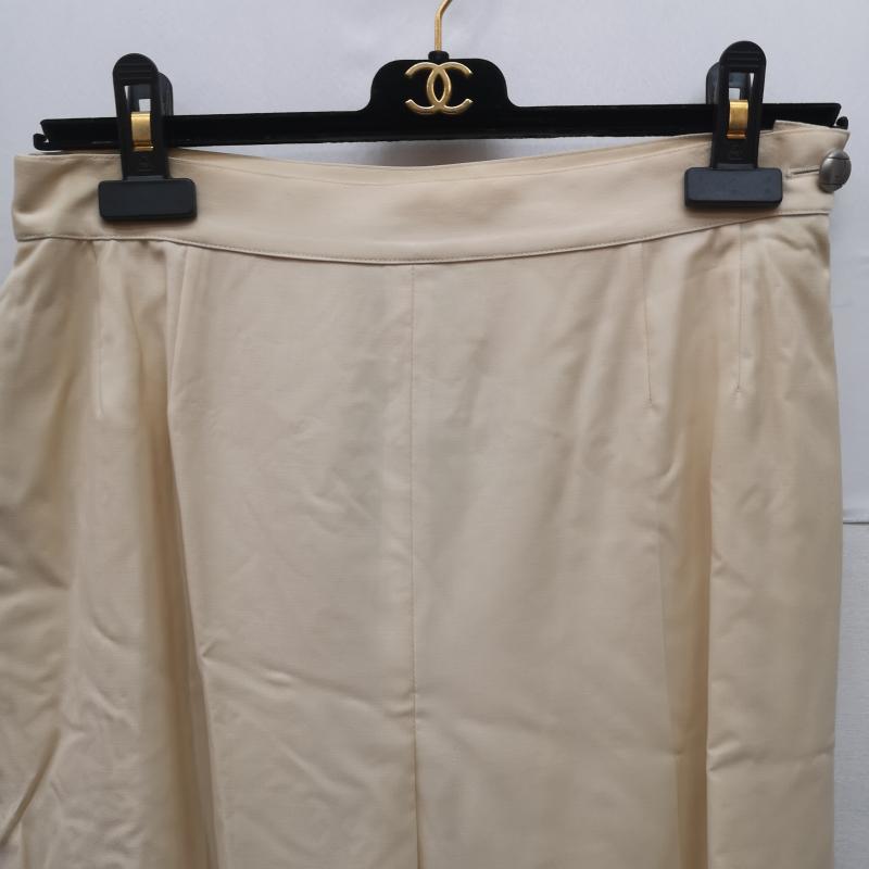 シャネル CHANEL パンツ スラックス 98P P10840V06489 ウール パンツ 42 オフホワイト / オフホワイト / レディース USED 古着 中古 50149907
