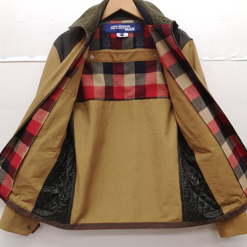 ジュンヤワタナベコムデギャルソンマン JUNYA WATANABE COMME des GARCONS MAN ジャケット、上着 ジャンパー、ブルゾン ad2009 ジップアップ ブルゾン S 茶 / ブラウン / brown メンズ USED 古着 中古 50149914