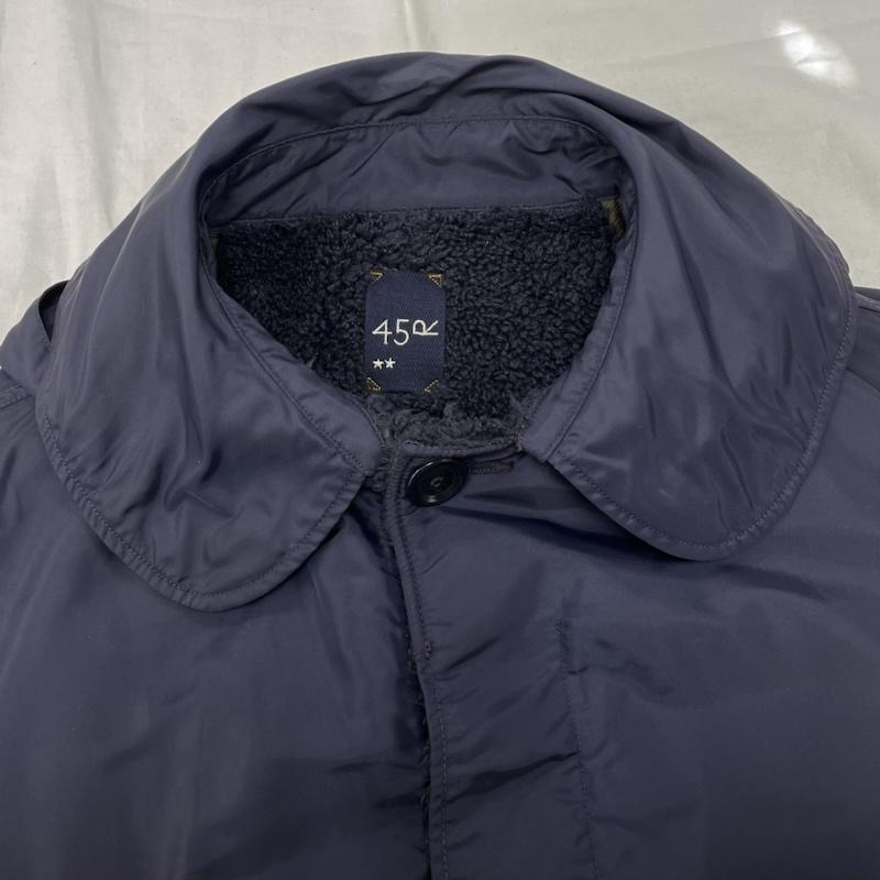 フォーティファイブ・アール 45R コート コート一般 ナイロン ボア 908 ダンボカラー コート 81220014 - 紺 / ネイビー / navy レディース USED 古着 中古 50149921