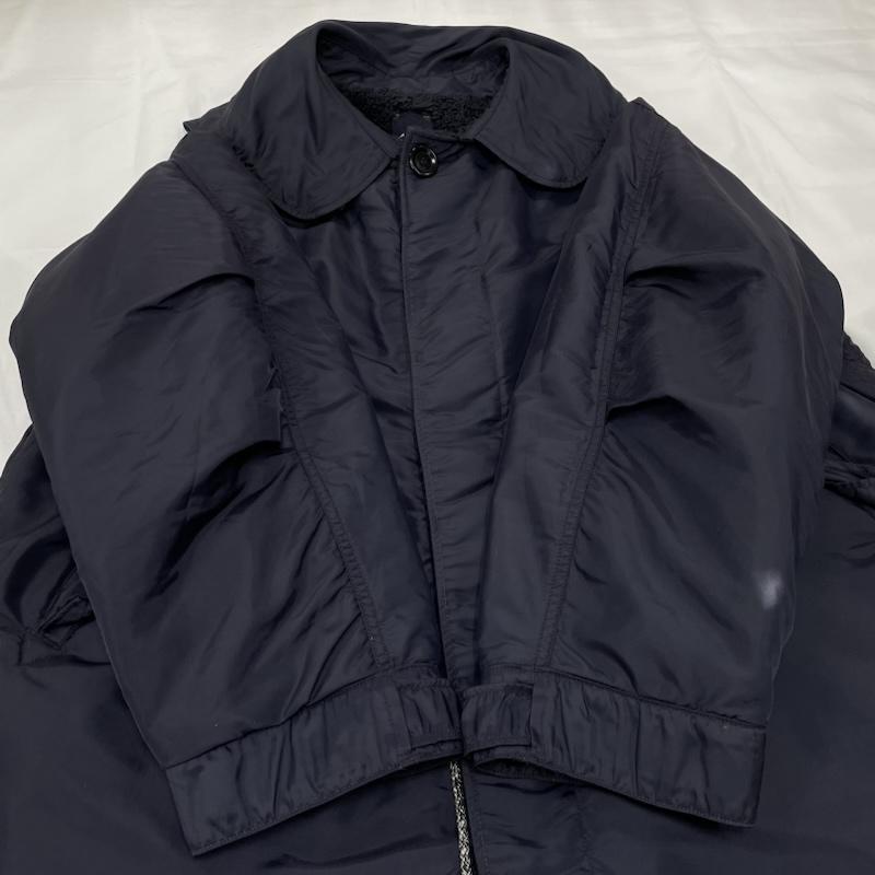 フォーティファイブ・アール 45R コート コート一般 ナイロン ボア 908 ダンボカラー コート 81220014 - 紺 / ネイビー / navy レディース USED 古着 中古 50149921