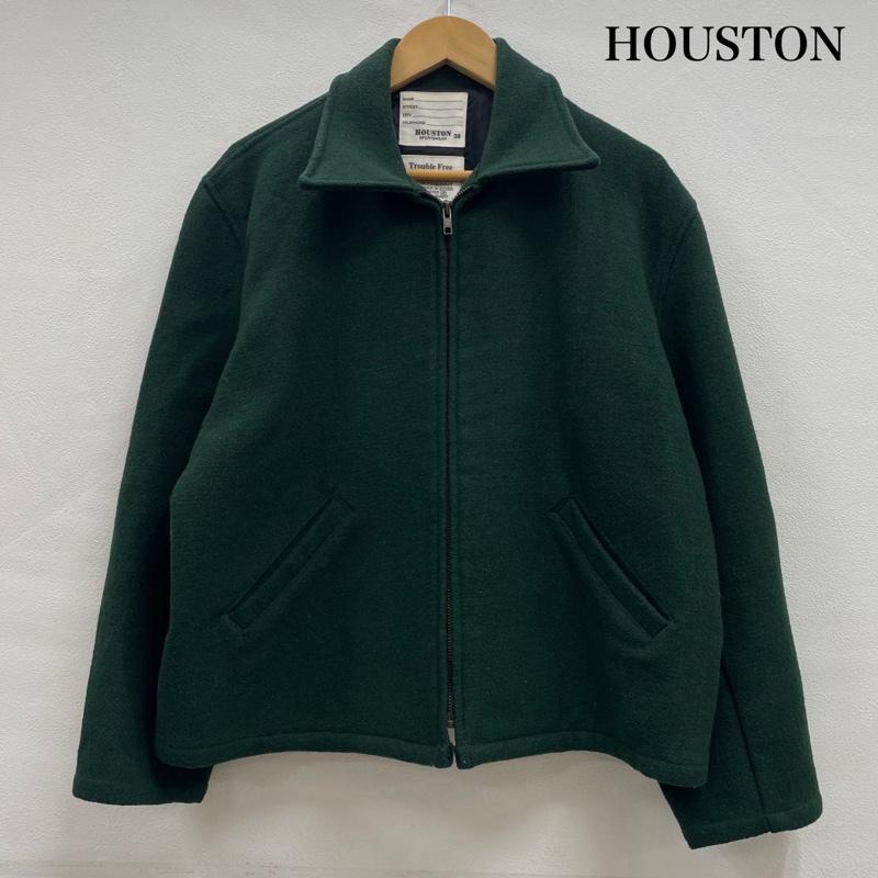ヒューストン HOUSTON ジャケット、上着 ジャンパー、ブルゾン ウールメルトンジャケット スポーツジャケット style 5100 M 緑 / グリーン / green メンズ USED 古着 中古 50149923