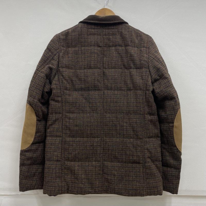 コムデギャルソン・ジュンヤワタナベマン COMME des GARCONS JUNYA WATANABE MAN ジャケット、上着 ジャンパー、ブルゾン ツイードジャケット Padding Tweed Jacket エルボーパッチ コーデュロイ切替 チェック 茶 / ブラウン / brown メンズ USED 古着 中古 50149927
