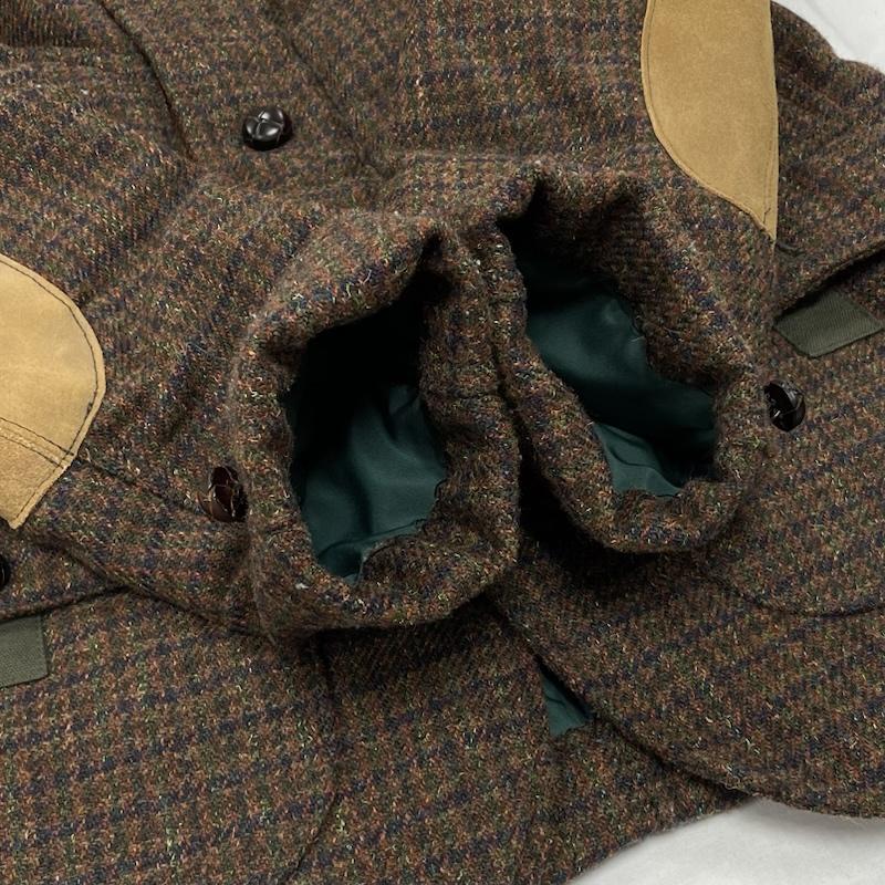 コムデギャルソン・ジュンヤワタナベマン COMME des GARCONS JUNYA WATANABE MAN ジャケット、上着 ジャンパー、ブルゾン ツイードジャケット Padding Tweed Jacket エルボーパッチ コーデュロイ切替 チェック 茶 / ブラウン / brown メンズ USED 古着 中古 50149927