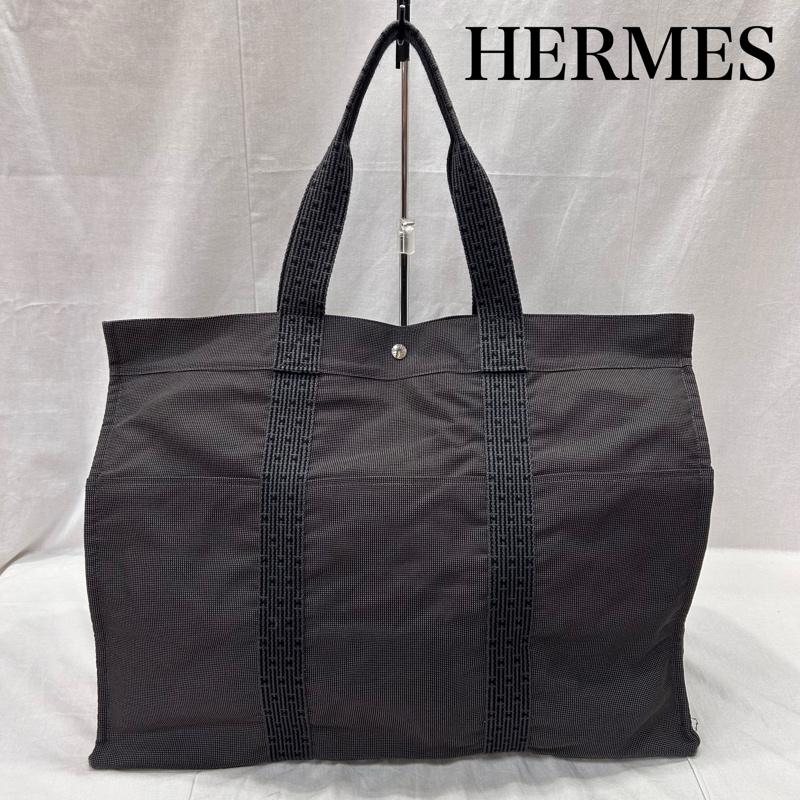 エルメス HERMES トートバッグ トートバッグ エールライン TGM 特大サイズ ハンドバッグ トラベルバッグ グレー - 無地 灰 / グレー / gray メンズ USED 古着 中古 50149958