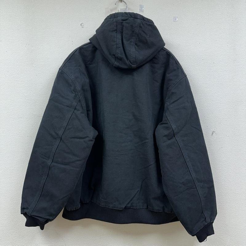 カーハート Carhartt ジャケット、上着 ジャンパー、ブルゾン USA製 企業ロゴ 刺繍 ダック アクティブ ジャケット J140 XXL 黒 / ブラック / black メンズ USED 古着 中古 50149961