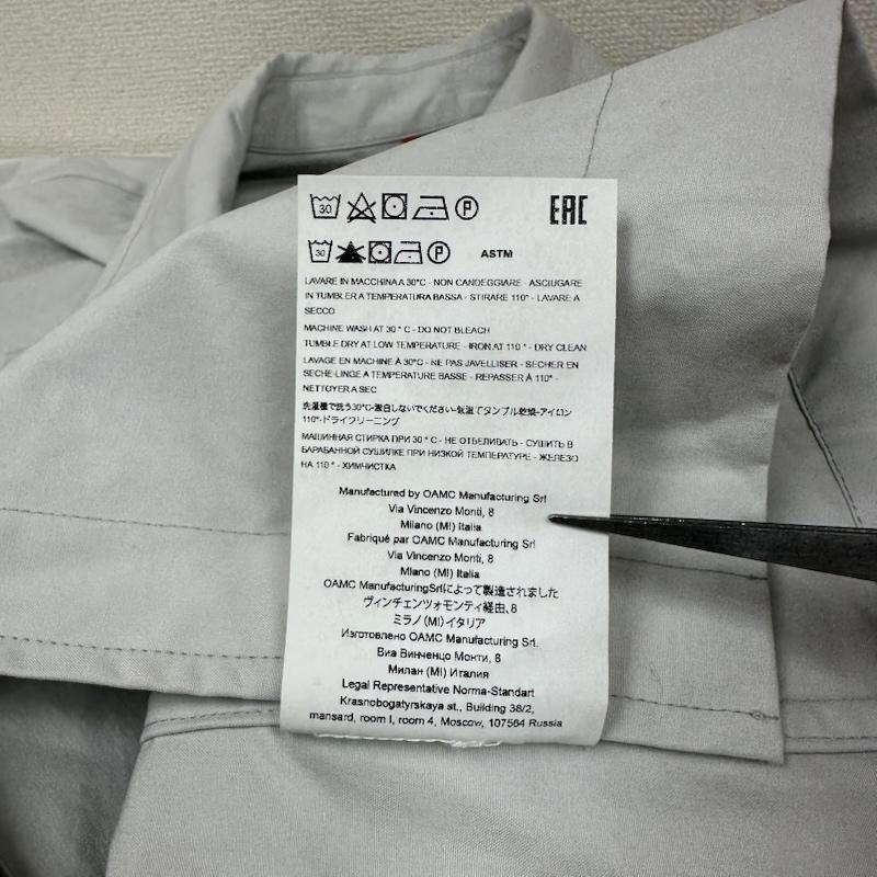 オーエーエムシー OAMC ジャケット、上着 ジャンパー、ブルゾン 22SS PUFF BLOUSON スナップ シャツ ジャケット OAMU602231 COT00729 S 白 / ホワイト / white メンズ USED 古着 中古 50149962