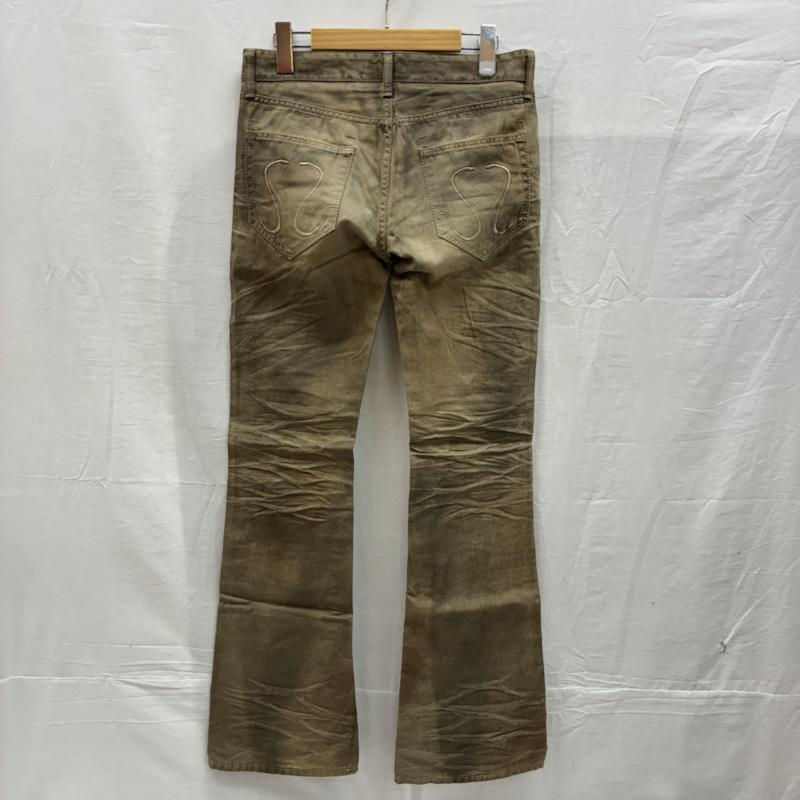 シウ゛ァーライズ CIVARIZE ボトムス ボトムス 製品染め ヒゲ フレア ダメージ スキニー パンツ グランジ Y2K 42 ダメージ加工 メンズ USED 古着 中古 50149970