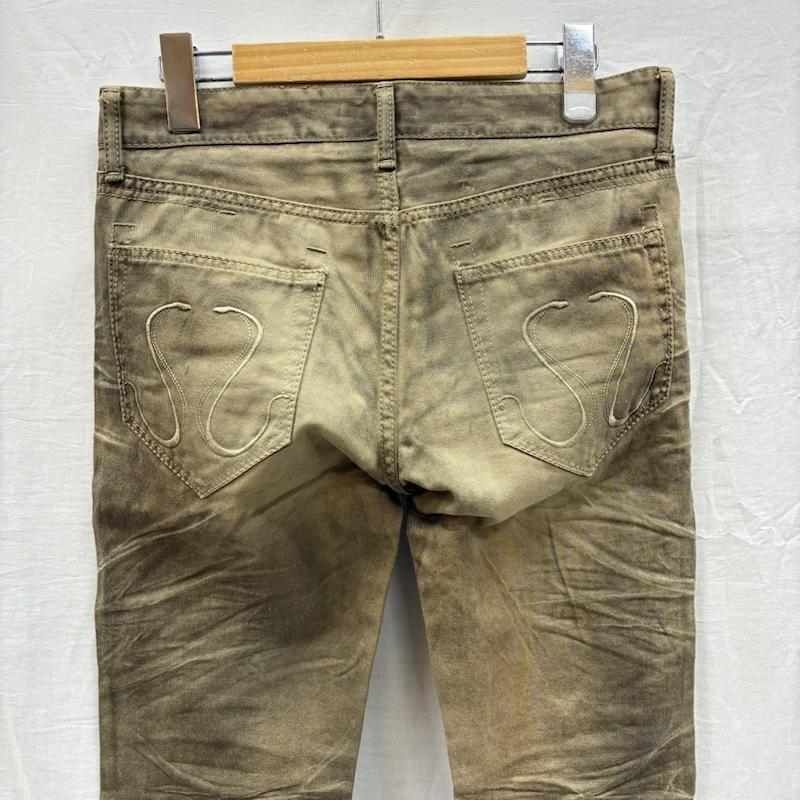 シウ゛ァーライズ CIVARIZE ボトムス ボトムス 製品染め ヒゲ フレア ダメージ スキニー パンツ グランジ Y2K 42 ダメージ加工 メンズ USED 古着 中古 50149970