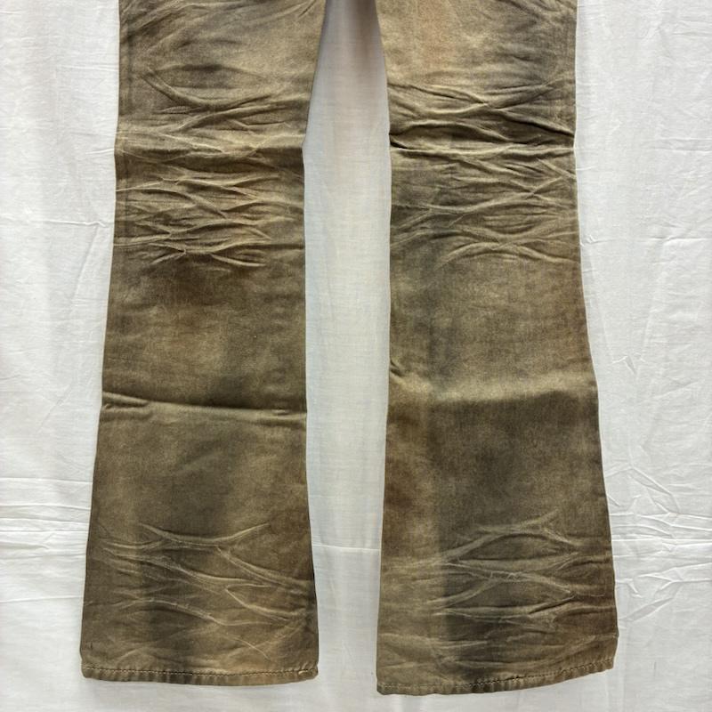 シウ゛ァーライズ CIVARIZE ボトムス ボトムス 製品染め ヒゲ フレア ダメージ スキニー パンツ グランジ Y2K 42 ダメージ加工 メンズ USED 古着 中古 50149970