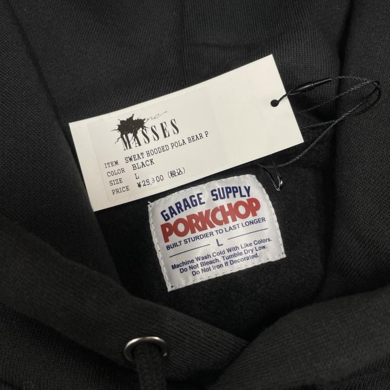 ＵＳＥＤ古着 USED/古着 パーカー 長袖 PORKCHOP GARAGE SUPPLY × MASSES ポークチョップ マシス POLAR BEAR P L 黒 / ブラック / black メンズ USED 古着 中古 50149974