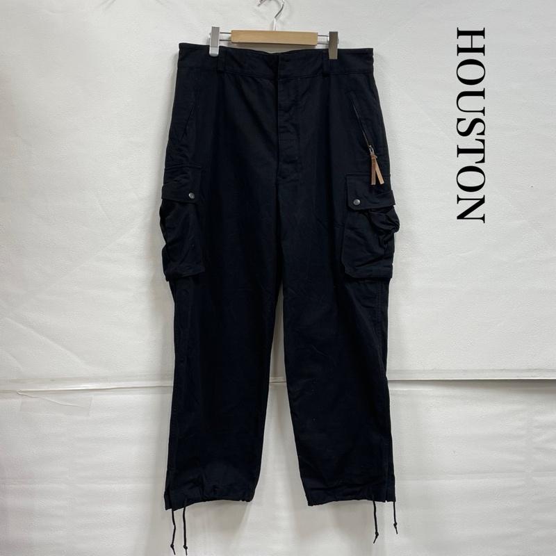 ヒューストン HOUSTON パンツ ワークパンツ、ペインターパンツ M-47 カーゴパンツ ミリタリー FRENCE ARMEE フラップポケット 裾ドローコード 46 黒 / ブラック / black メンズ USED 古着 中古 50149983