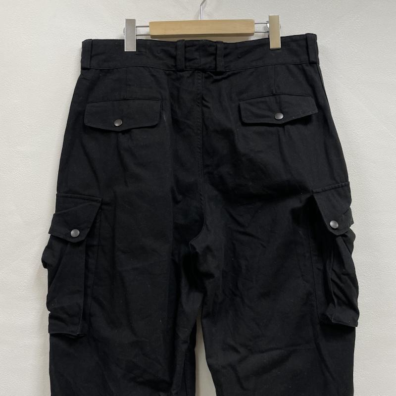 ヒューストン HOUSTON パンツ ワークパンツ、ペインターパンツ M-47 カーゴパンツ ミリタリー FRENCE ARMEE フラップポケット 裾ドローコード 46 黒 / ブラック / black メンズ USED 古着 中古 50149983