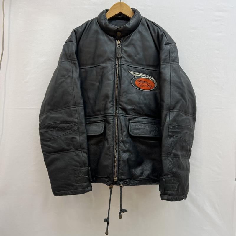 ハーレーダビッドソン Harley-Davidson ジャケット、上着 ダウンジャケット オールレザー ダウンジャケット L 黒 / ブラック / black メンズ USED 古着 中古 50149996