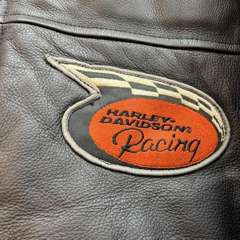 ハーレーダビッドソン Harley-Davidson ジャケット、上着 ダウンジャケット オールレザー ダウンジャケット L 黒 / ブラック / black メンズ USED 古着 中古 50149996