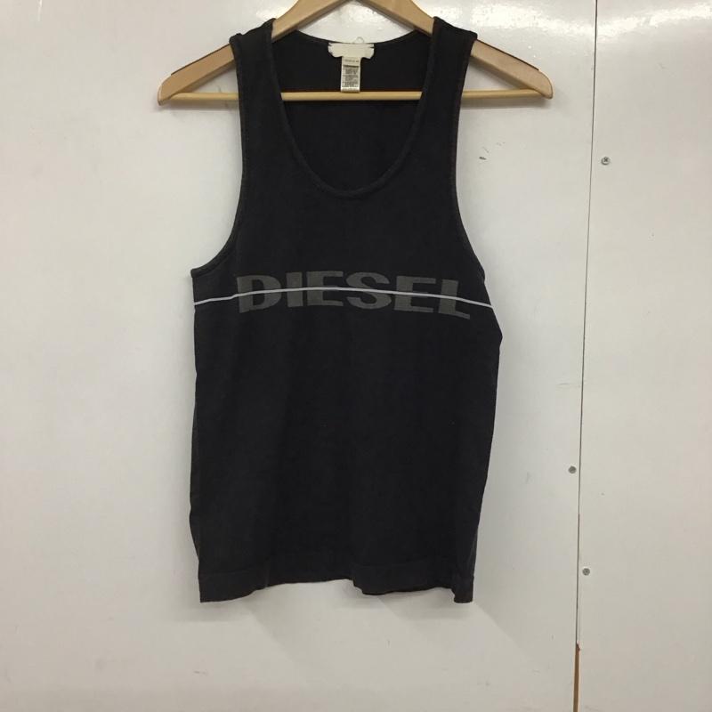 ディーゼル DIESEL タンクトップ タンクトップ M ロゴ、文字 黒 / ブラック /  メンズ USED 古着 中古 10140981