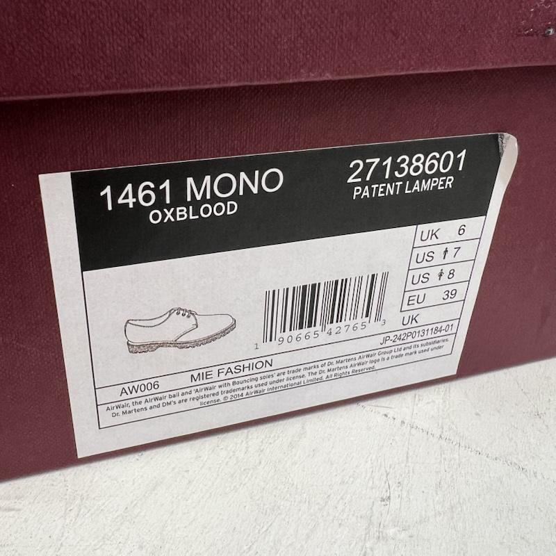 ドクターマーチン Dr.Martens 革靴 革靴 1461 MONO 3ホールシューズ イングランド製 UK：6 えんじ / ワインレッド / dark red メンズ USED 古着 中古 50150000