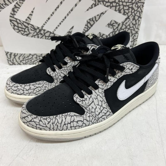 ナイキ NIKE スニーカー スニーカー AIR JORDAN 1 RETRO LOW OG エアジョーダン ロー ブラックセメント CZ0790-001 28.0cm メンズ USED 古着 中古 50150003