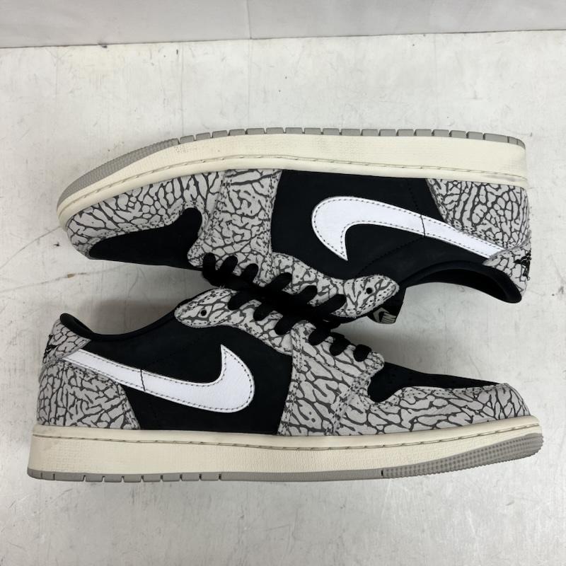ナイキ NIKE スニーカー スニーカー AIR JORDAN 1 RETRO LOW OG エアジョーダン ロー ブラックセメント CZ0790-001 28.0cm メンズ USED 古着 中古 50150003