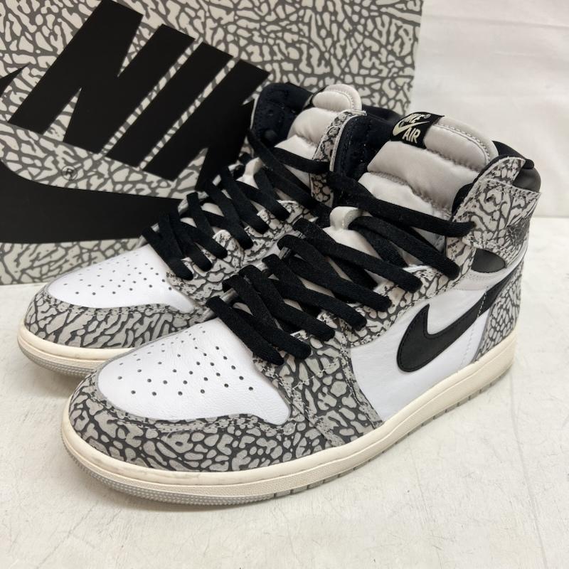 ナイキ NIKE スニーカー スニーカー AIR JORDAN 1 HIGH OG エアジョーダン ハイ ホワイト セメント DZ5485-052 28.0cm メンズ USED 古着 中古 50150004