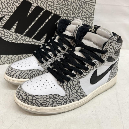 ナイキ NIKE スニーカー スニーカー AIR JORDAN 1 HIGH OG エアジョーダン ハイ ホワイト セメント DZ5485-052 28.0cm メンズ USED 古着 中古 50150004