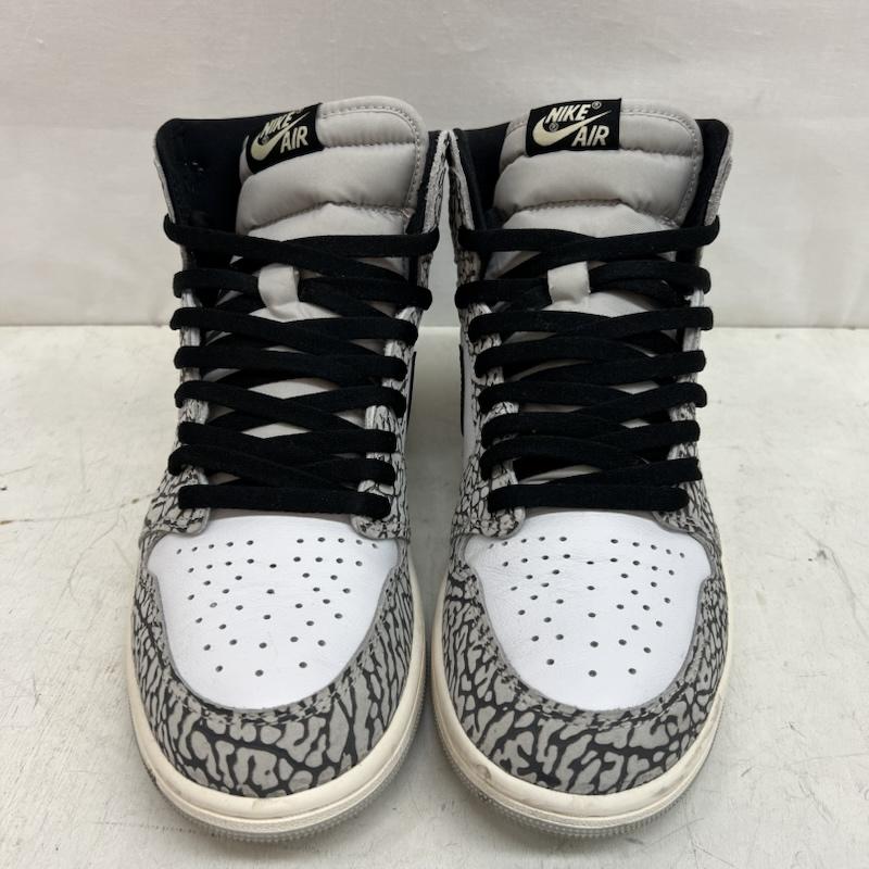 ナイキ NIKE スニーカー スニーカー AIR JORDAN 1 HIGH OG エアジョーダン ハイ ホワイト セメント DZ5485-052 28.0cm メンズ USED 古着 中古 50150004