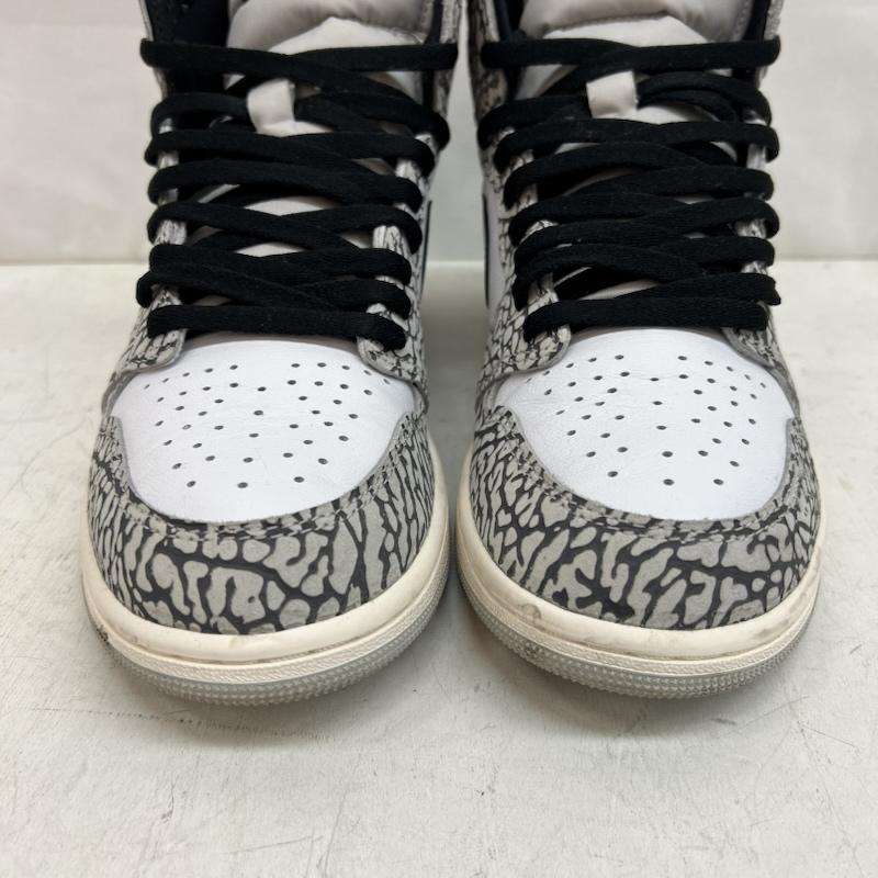 ナイキ NIKE スニーカー スニーカー AIR JORDAN 1 HIGH OG エアジョーダン ハイ ホワイト セメント DZ5485-052 28.0cm メンズ USED 古着 中古 50150004