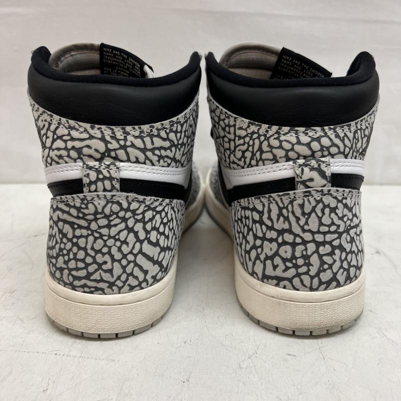 ナイキ NIKE スニーカー スニーカー AIR JORDAN 1 HIGH OG エアジョーダン ハイ ホワイト セメント DZ5485-052 28.0cm メンズ USED 古着 中古 50150004