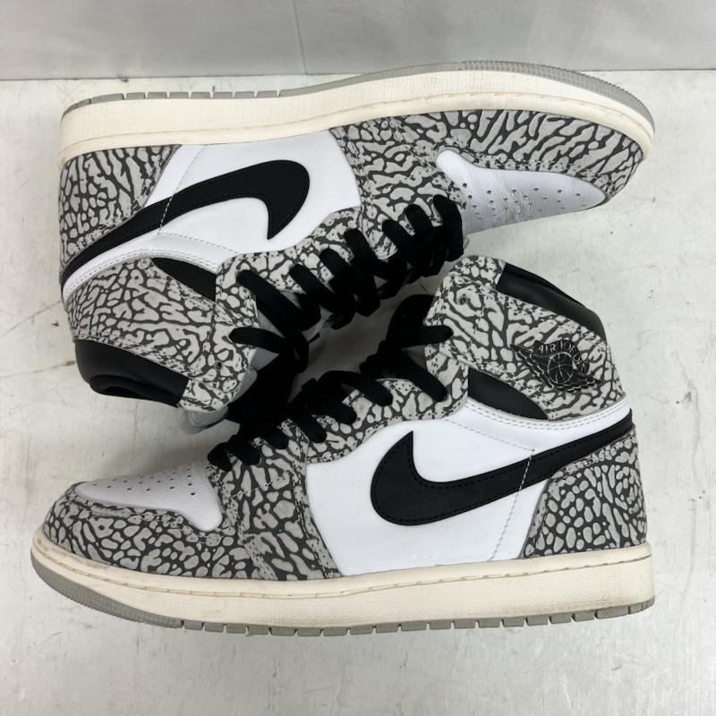 ナイキ NIKE スニーカー スニーカー AIR JORDAN 1 HIGH OG エアジョーダン ハイ ホワイト セメント DZ5485-052 28.0cm メンズ USED 古着 中古 50150004