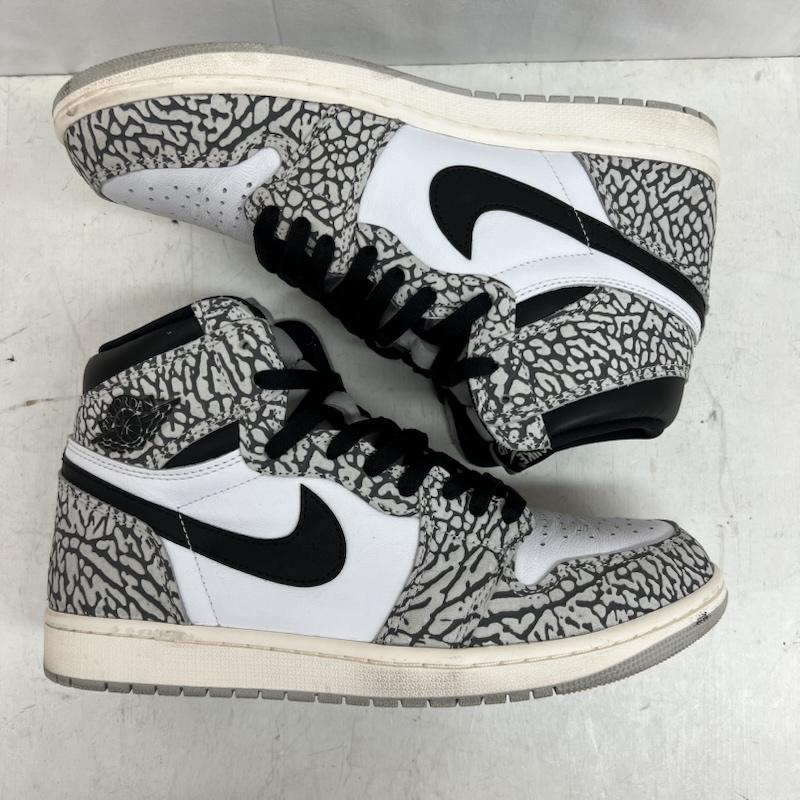 ナイキ NIKE スニーカー スニーカー AIR JORDAN 1 HIGH OG エアジョーダン ハイ ホワイト セメント DZ5485-052 28.0cm メンズ USED 古着 中古 50150004