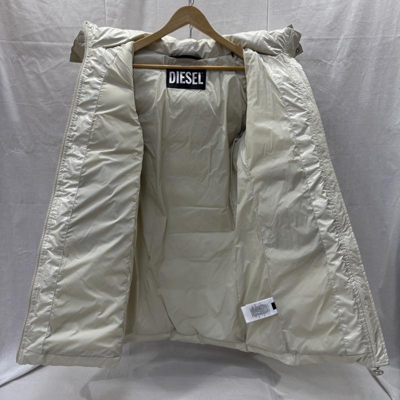 ディーゼル DIESEL コート コート一般 ロングコート 中綿 ダブルジップ 光沢 M 白 / ホワイト / white レディース USED 古着 中古 50150020