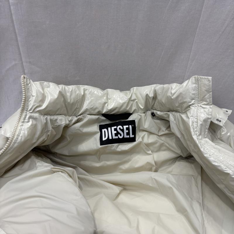 ディーゼル DIESEL コート コート一般 ロングコート 中綿 ダブルジップ 光沢 M 白 / ホワイト / white レディース USED 古着 中古 50150020