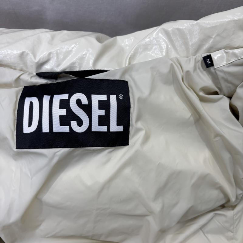 ディーゼル DIESEL コート コート一般 ロングコート 中綿 ダブルジップ 光沢 M 白 / ホワイト / white レディース USED 古着 中古 50150020