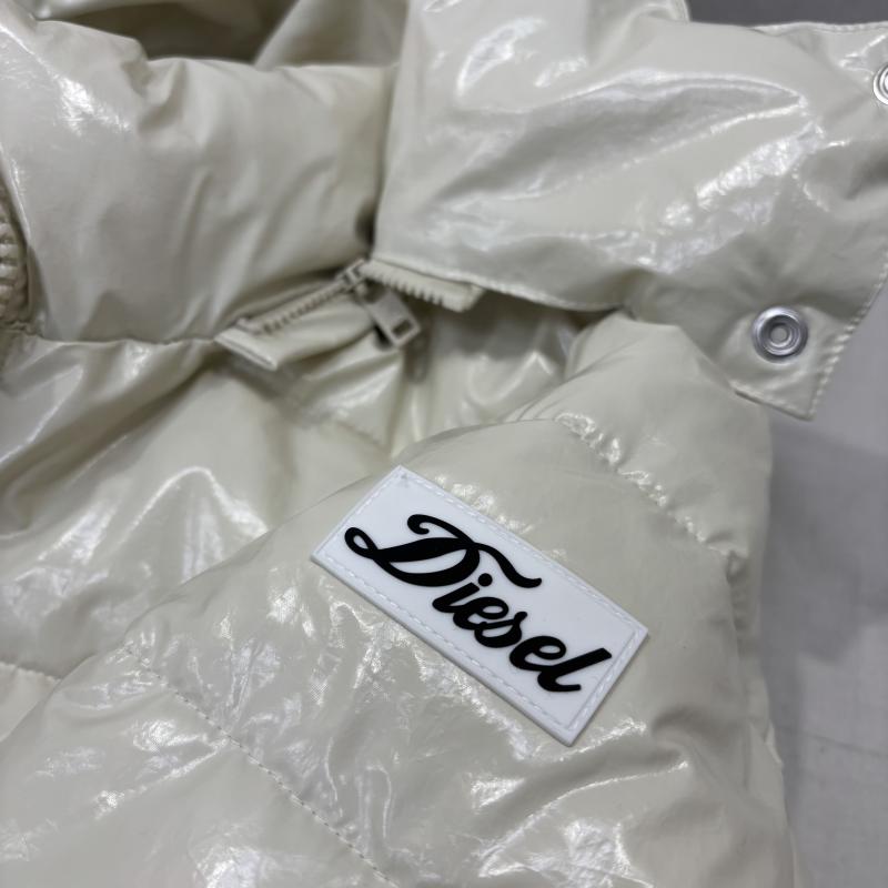 ディーゼル DIESEL コート コート一般 ロングコート 中綿 ダブルジップ 光沢 M 白 / ホワイト / white レディース USED 古着 中古 50150020