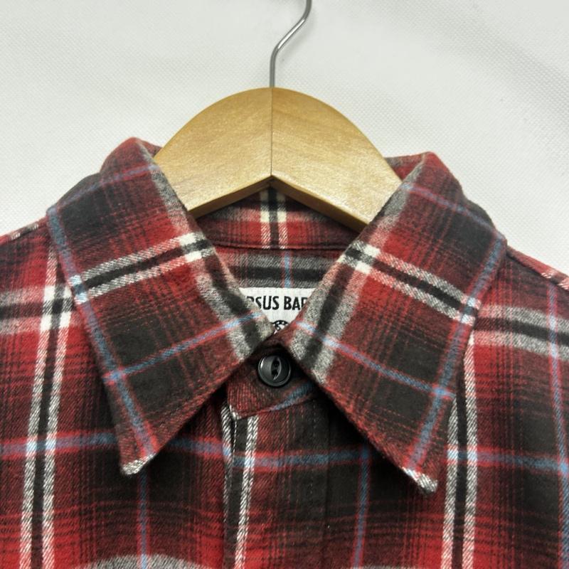 アベイシングエイプ A BATHING APE シャツ、ブラウス 長袖 長袖シャツ チェックシャツ S チェック 赤 / レッド / red メンズ USED 古着 中古 50150026