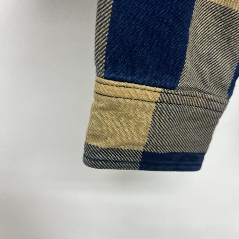 ジェラード JELADO シャツ、ブラウス 長袖 長袖シャツ チェック - チェック 青 / ブルー / blue X ベージュ / ベージュ / beige メンズ USED 古着 中古 50150027