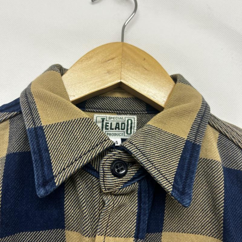 ジェラード JELADO シャツ、ブラウス 長袖 長袖シャツ チェック - チェック 青 / ブルー / blue X ベージュ / ベージュ / beige メンズ USED 古着 中古 50150027