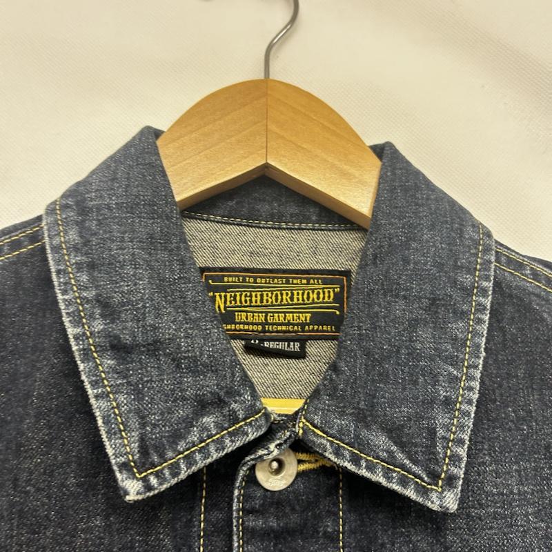 ネイバーフッド NEIGHBORHOOD ジャケット、上着 ジャケット、ブレザー デニムジャケット ワンポイントロゴ WASHED STOCKMAN S ワンポイント 紺 / ネイビー / navy メンズ USED 古着 中古 50150032