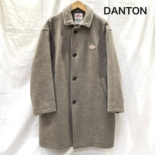 ダントン Danton コート コート一般 ウールコート スタンカラー ロング DT-A0011 WLP 36 ベージュ / ベージュ / beige メンズ USED 古着 中古 50150036