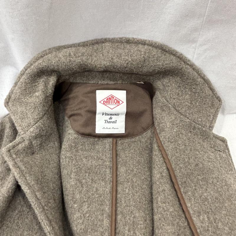 ダントン Danton コート コート一般 ウールコート スタンカラー ロング DT-A0011 WLP 36 ベージュ / ベージュ / beige メンズ USED 古着 中古 50150036
