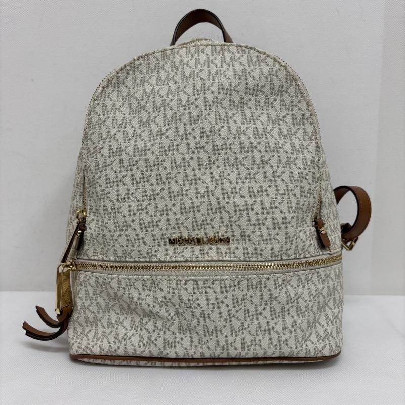 マイケルコース MICHAEL KORS リュックサック、デイパック リュックサック、デイバッグ リュック PVC 30S7GEZB1B VANILLA ホワイト - レディース USED 古着 中古 50150039