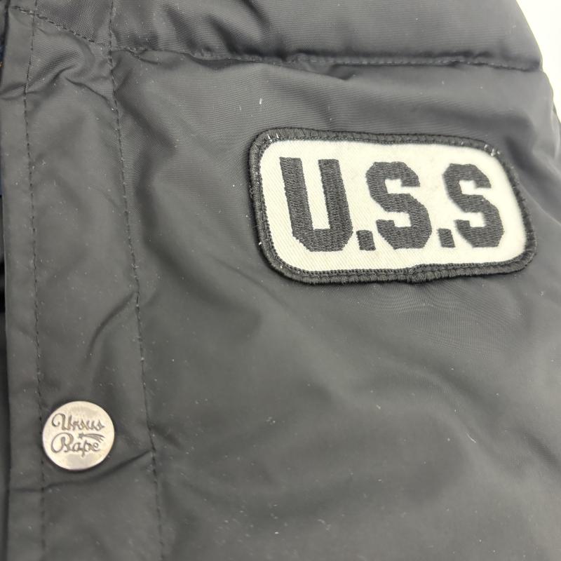 アーサスベイプ URSUS BAPE ベスト ベスト A BATHING APE アベイジングエイプ ダウンベスト 3910-140-001 S 黒 / ブラック / black メンズ USED 古着 中古 50150046
